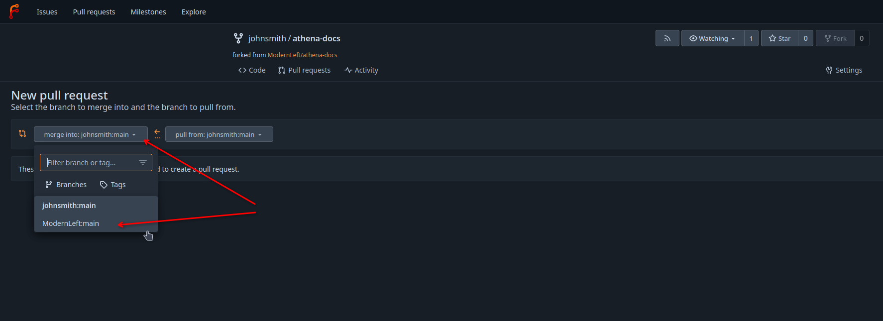 select repo